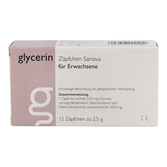 Glycerin Zäpfchen Sanova für Erwachsene 2,5g