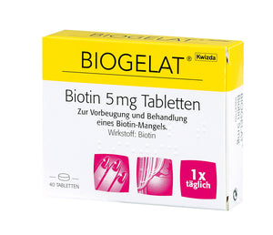 BIOGELAT BIOTIN 5 mg Tabletten
