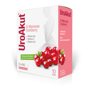Biogelat UroAkut D- Mannose+ Cranberry 10 Stk