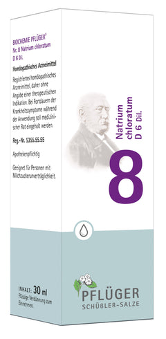 Schüssler Salze Pflüger Nr. 8 D6 Dilution