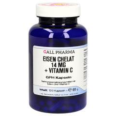 Eisen Chelat 14 mg + Vitamin C GPH Kapseln