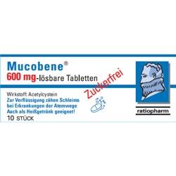 Mucobene lösbare Tabletten 600mg 10 Stk
