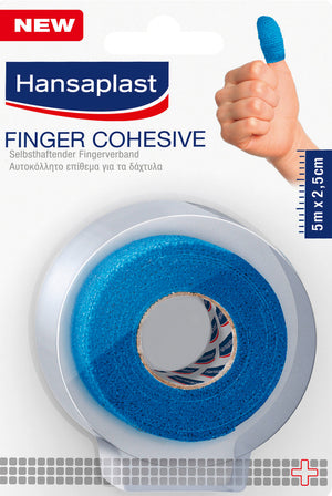 Hansaplast Selbsthaftender Fingerverband 2,5CM X 5M Blau