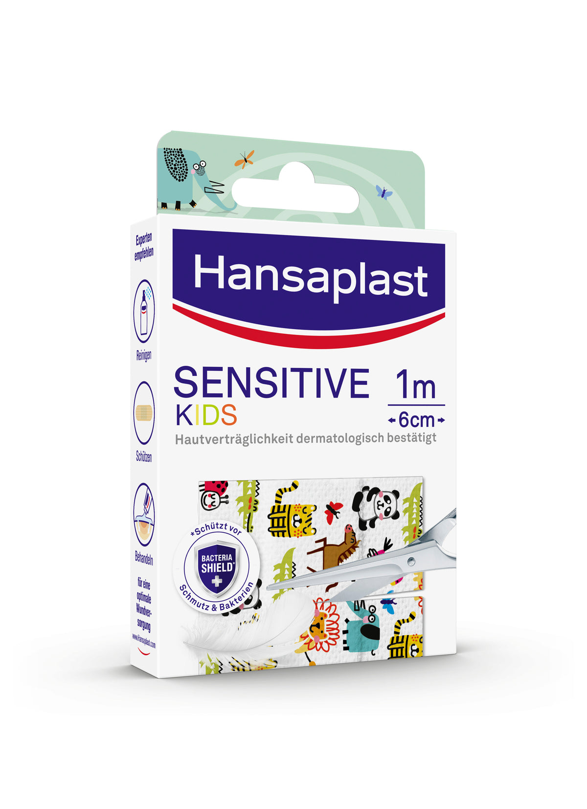 HANSAPLAST Kinderpflaster Sensitive 1m x 6cm