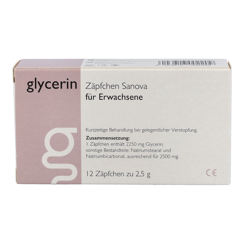 Glycerin Zäpfchen Sanova für Erwachsene 2,5g