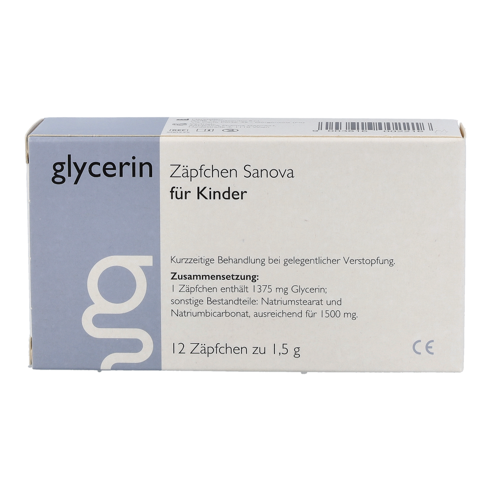Glycerin Zäpfchen Sanova für Kinder 1,5g