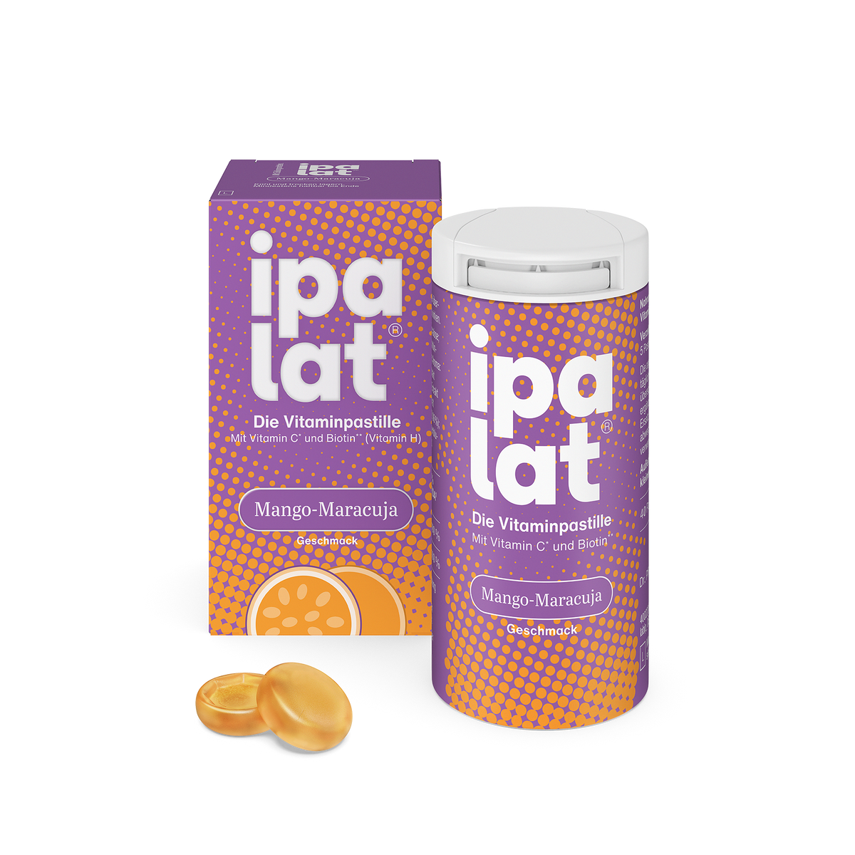 ipalat® Die Vitaminpastille Mango-Maracuja
