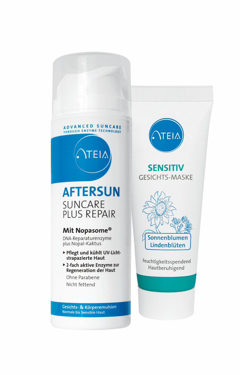 Ateia Aftersun Suncare Plus Repair + Sensitiv Gesichts-Maske