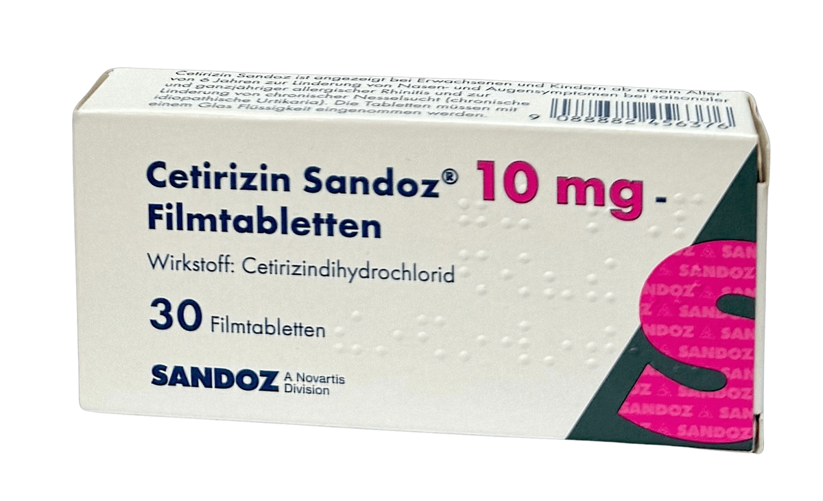 Cetirizin 10mg Sandoz 30 Stk