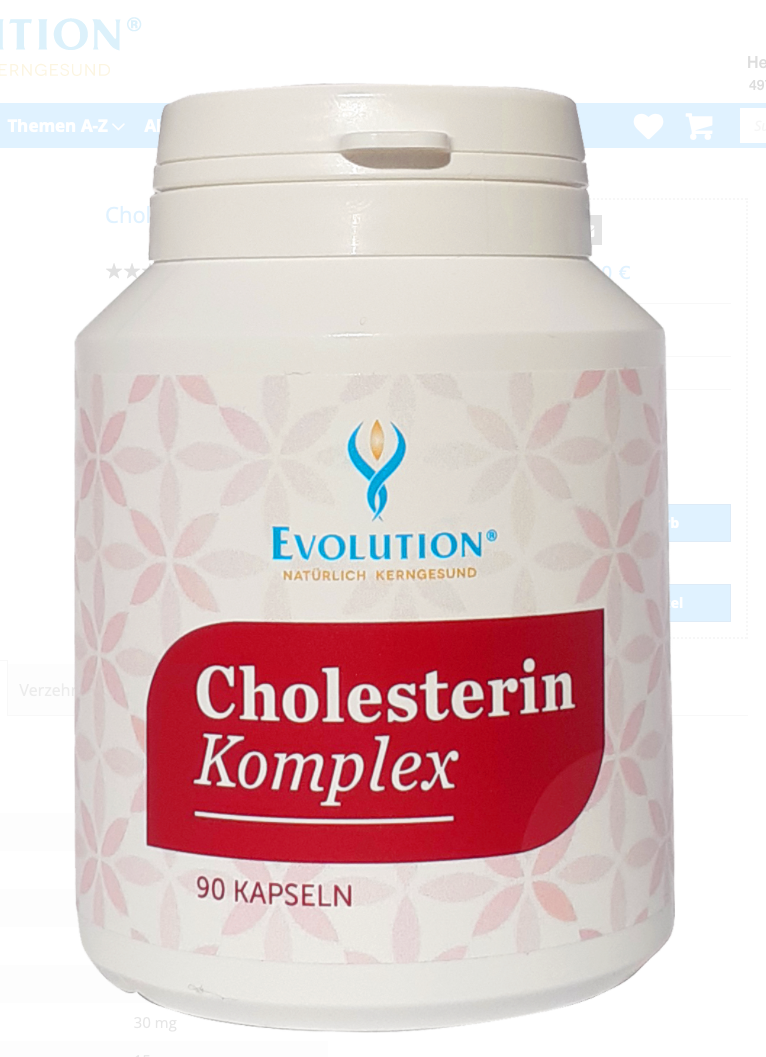 Evolution Cholesterin Komplex Kps 90 Stk