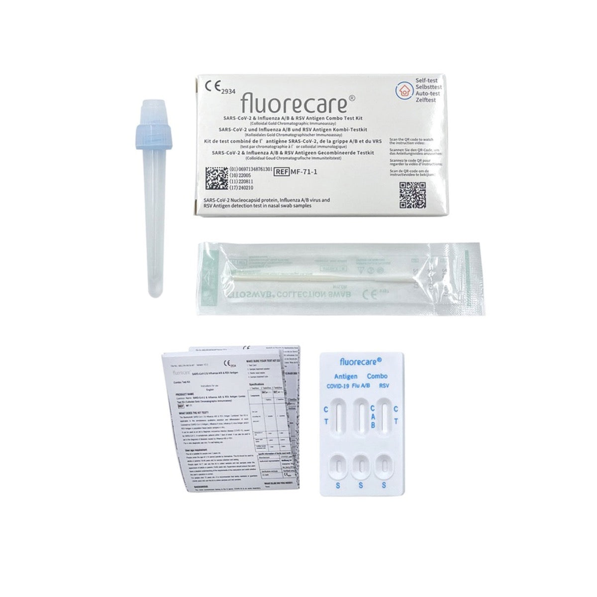 Covid 19 + Influenza A+B+ RSV Test 4in1