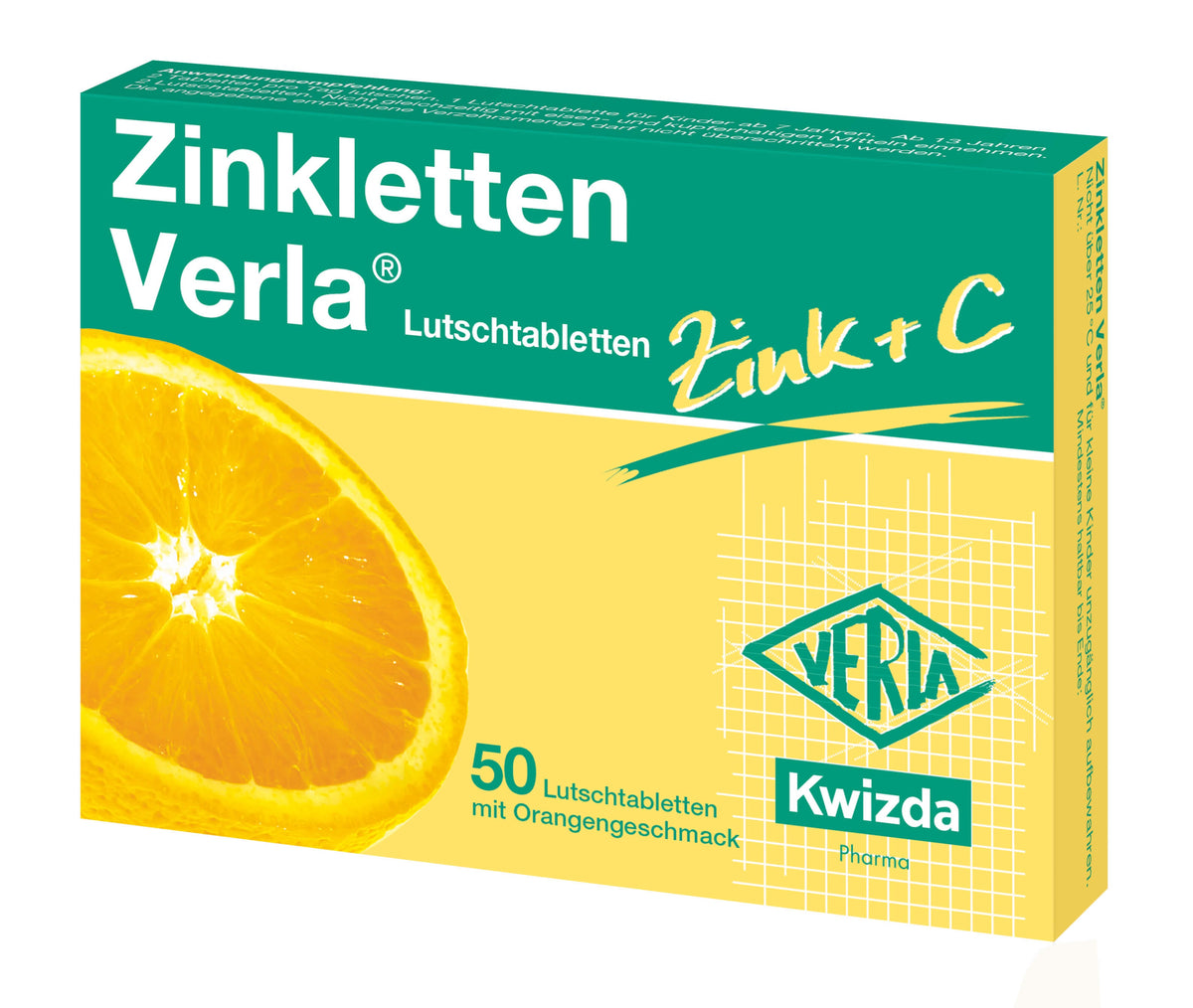 ZINKLETTEN Verla 5mg Orange 50 Stk.