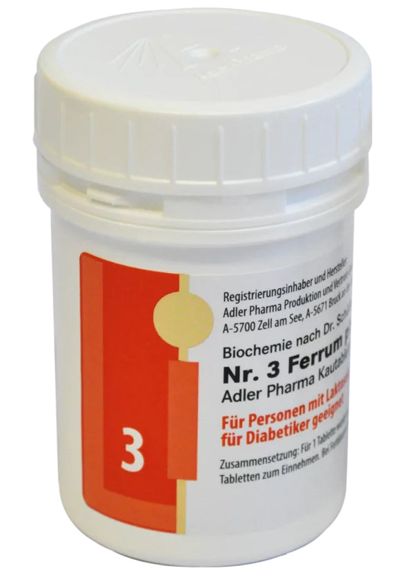 Schüssler Kautabletten Nr. 3 Ferrum phosphoricum D12