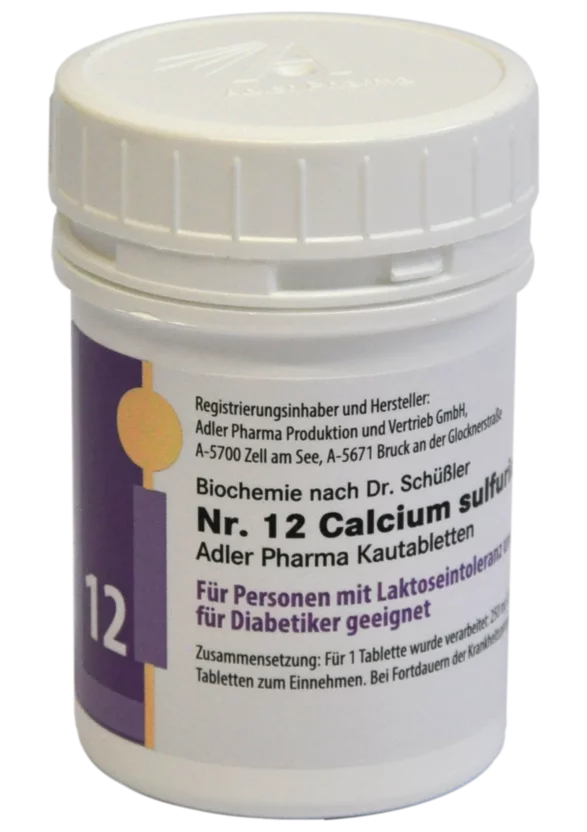 Schüssler Kautabletten Nr. 12 Calcium sulfuricum D6