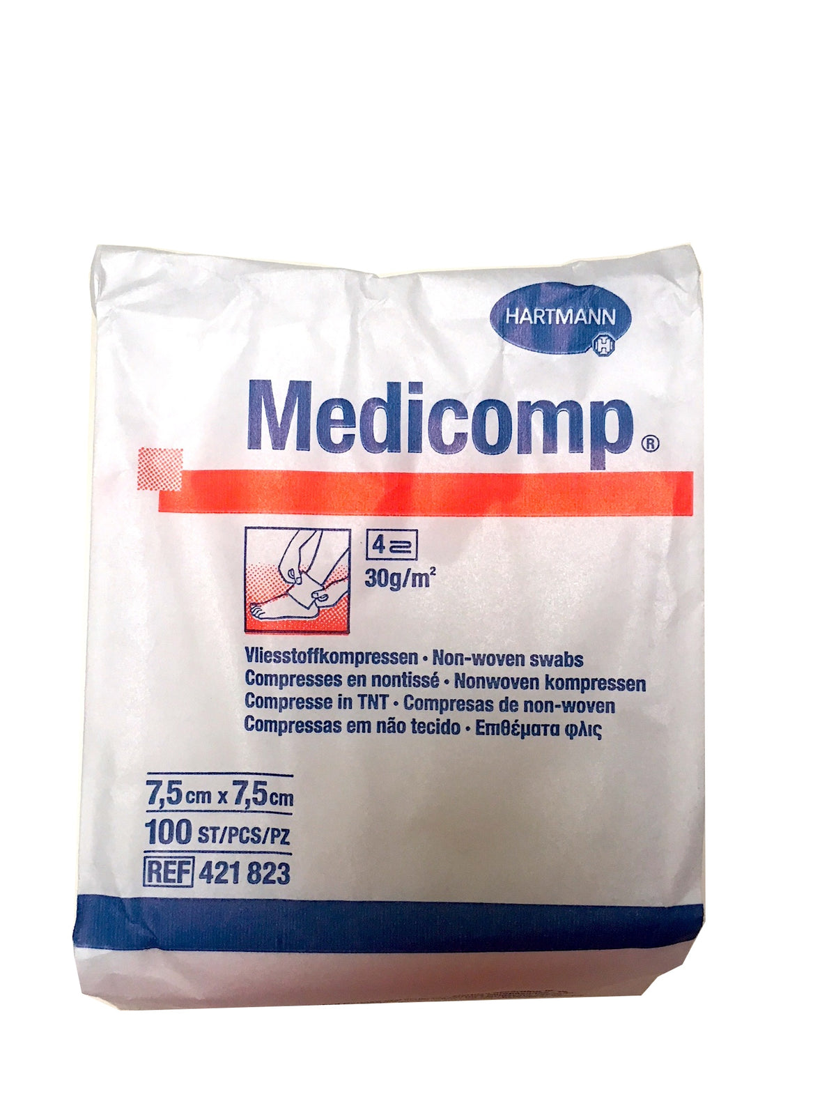 Medicomp Tupfer unsteril 7,5x7,5cm 100 Stk