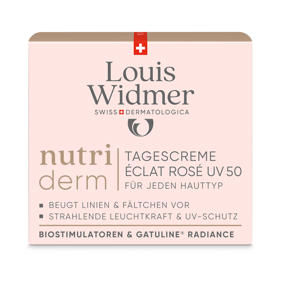 WIDMER nutriderm Tagescreme Éclat Rosé UV 50 ohne Parfum