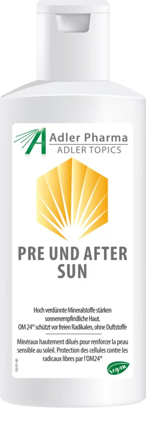 Adler Pre und After Sun Gel  mit Aloe Vera und OM24
