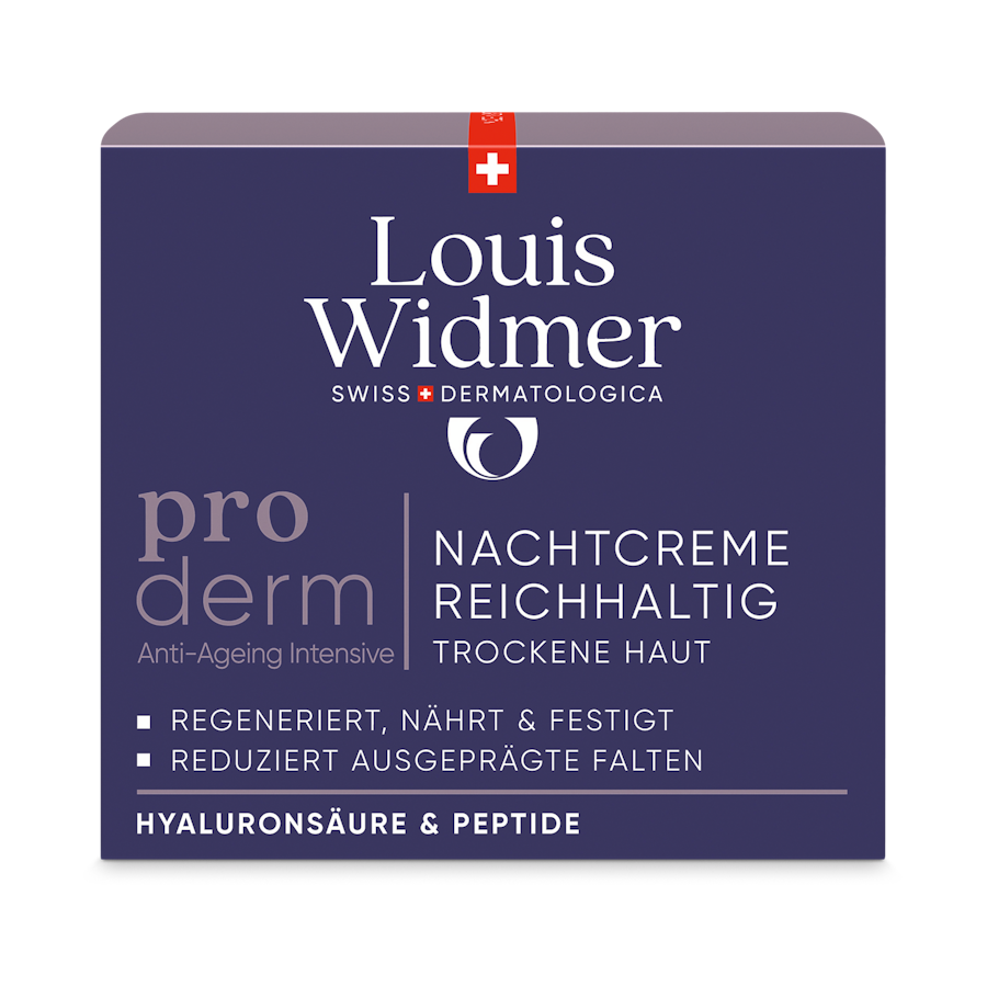 WIDMER proderm Nachtcreme Reichhaltig leicht parfümiert