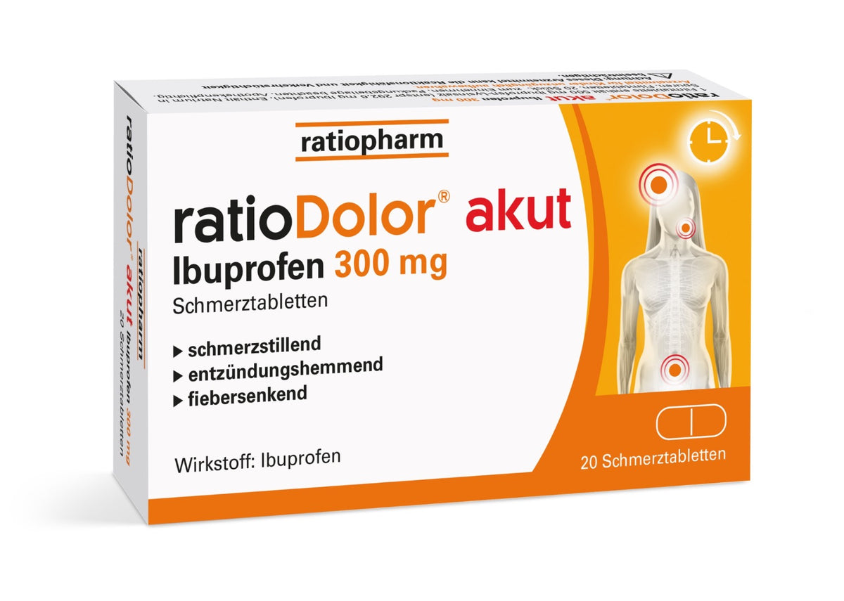 ratioDolor akut Ibuprofen 300 mg Schmerztabletten