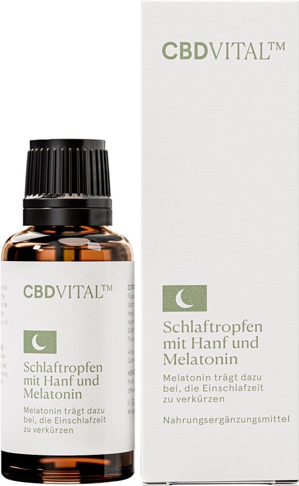 CBD Vital Schlaftropfen mit Hanf und Melatonin