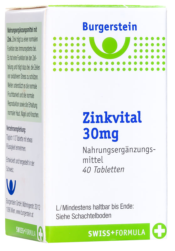 Burgerstein Zink Vital Tabletten 30mg